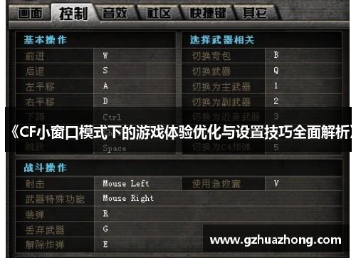 《CF小窗口模式下的游戏体验优化与设置技巧全面解析》